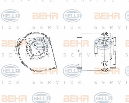 Behr-Hella 8EW 009 158-511 Fan assy - heater motor 8EW009158511