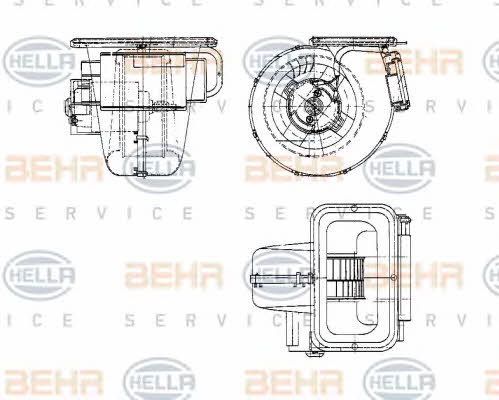 Behr-Hella 8EW 009 158-621 Fan assy - heater motor 8EW009158621