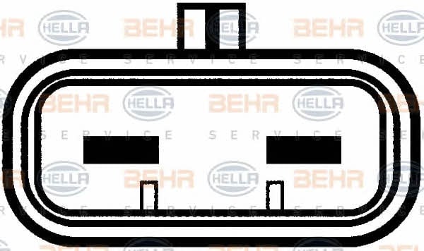 Behr-Hella 8EW 009 158-701 Hub, engine cooling fan wheel 8EW009158701