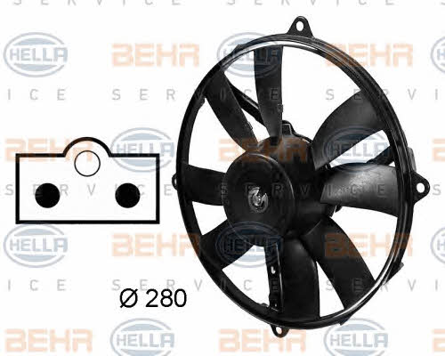 Hub, engine cooling fan wheel Behr-Hella 8EW 009 158-751