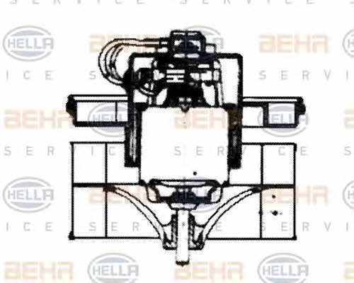Behr-Hella 8EW 009 159-671 Fan assy - heater motor 8EW009159671