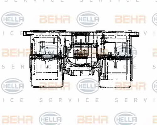 Behr-Hella 8EW 009 160-631 Fan assy - heater motor 8EW009160631