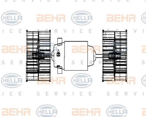 Behr-Hella 8EW 009 160-641 Fan assy - heater motor 8EW009160641