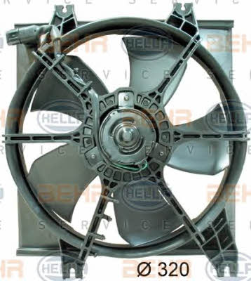 Behr-Hella 8EW 351 034-451 Hub, engine cooling fan wheel 8EW351034451