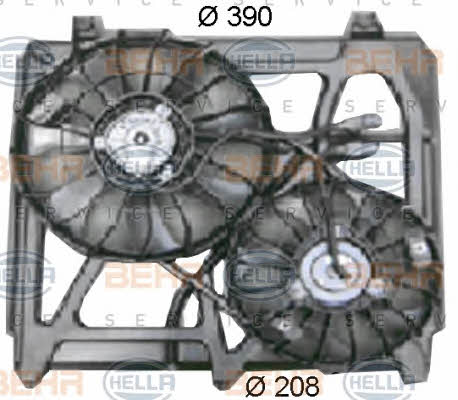 Behr-Hella 8EW 351 034-501 Hub, engine cooling fan wheel 8EW351034501