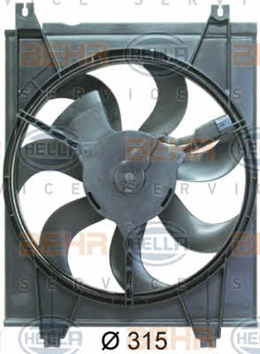 Behr-Hella 8EW 351 034-621 Hub, engine cooling fan wheel 8EW351034621
