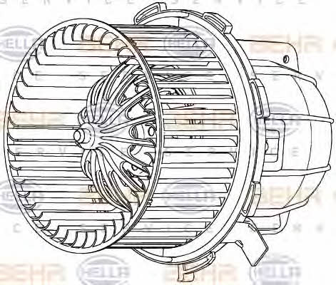 Behr-Hella 8EW 351 040-251 Fan assy - heater motor 8EW351040251
