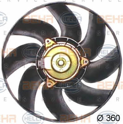 Hub, engine cooling fan wheel Behr-Hella 8EW 351 043-691