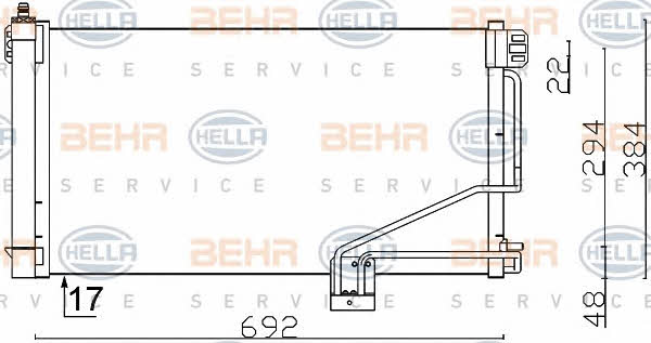 Behr-Hella 8FC 351 301-354 Cooler Module 8FC351301354