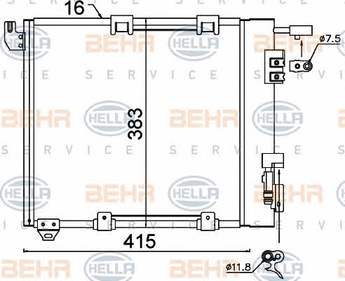 Behr-Hella 8FC 351 301-374 Cooler Module 8FC351301374