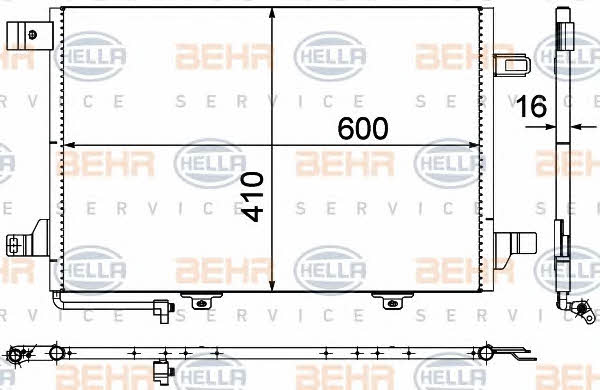 Behr-Hella 8FC 351 301-674 Cooler Module 8FC351301674