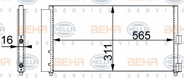 Behr-Hella 8FC 351 301-711 Cooler Module 8FC351301711