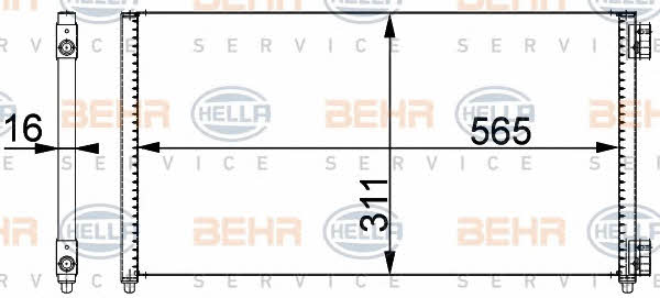 Behr-Hella 8FC 351 301-721 Cooler Module 8FC351301721