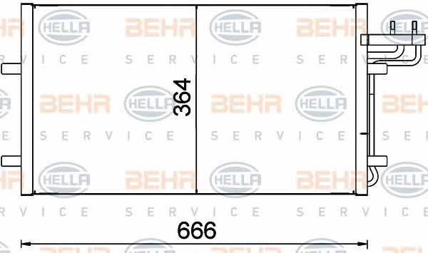 Behr-Hella 8FC 351 301-734 Cooler Module 8FC351301734