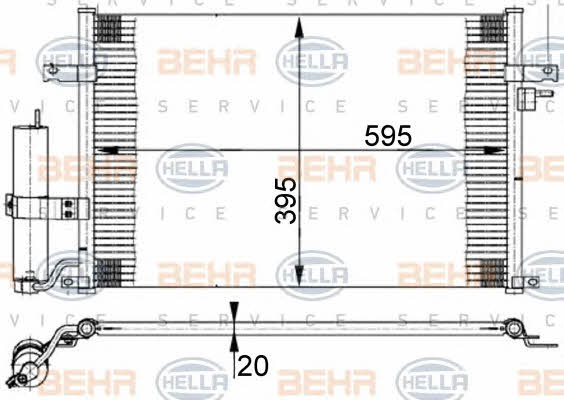 Behr-Hella 8FC 351 302-191 Cooler Module 8FC351302191