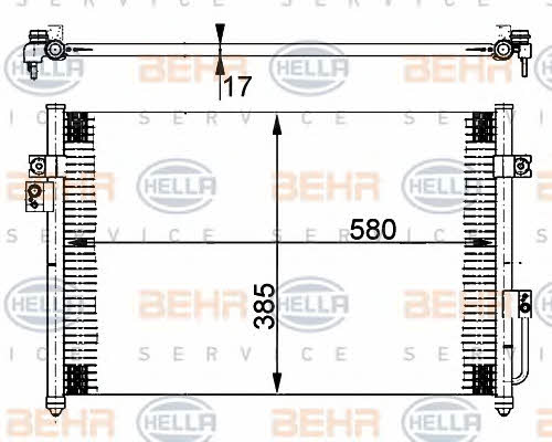 8FC351302231 Behr-Hella AC Condenser