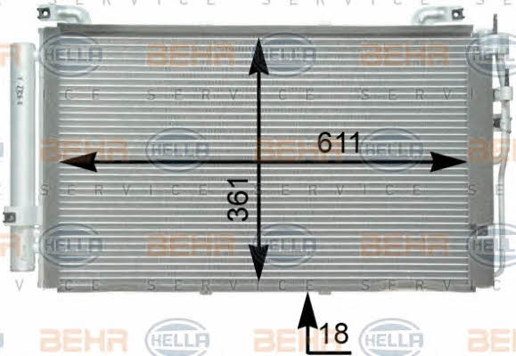 Behr-Hella 8FC 351 302-261 Cooler Module 8FC351302261