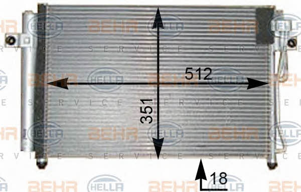 Behr-Hella 8FC 351 302-301 Cooler Module 8FC351302301