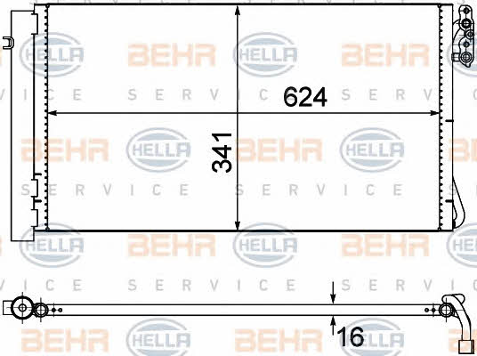 Behr-Hella 8FC 351 302-621 Cooler Module 8FC351302621
