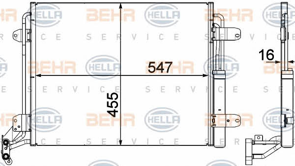Behr-Hella 8FC 351 303-461 Cooler Module 8FC351303461