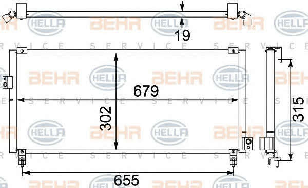 Behr-Hella 8FC 351 304-161 Cooler Module 8FC351304161