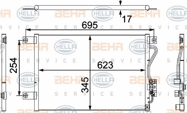 Behr-Hella 8FC 351 304-211 Cooler Module 8FC351304211