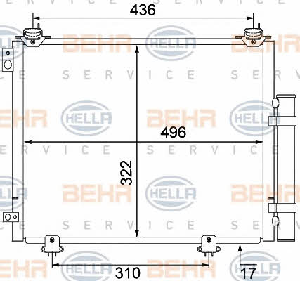 Behr-Hella 8FC 351 304-221 Cooler Module 8FC351304221