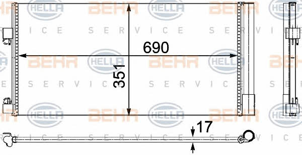 Behr-Hella 8FC 351 304-241 Cooler Module 8FC351304241