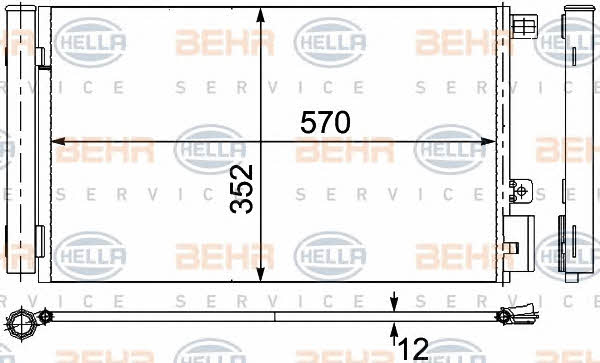 Behr-Hella 8FC 351 304-261 Cooler Module 8FC351304261