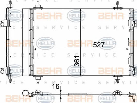 Behr-Hella 8FC 351 304-271 Cooler Module 8FC351304271