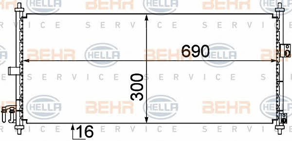 Behr-Hella 8FC 351 304-651 Cooler Module 8FC351304651