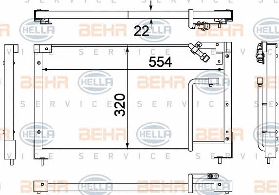 Behr-Hella 8FC 351 306-131 Cooler Module 8FC351306131