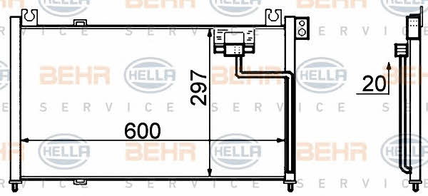 Behr-Hella 8FC 351 306-141 Cooler Module 8FC351306141
