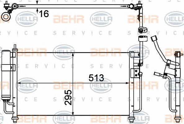 Behr-Hella 8FC 351 307-761 Cooler Module 8FC351307761