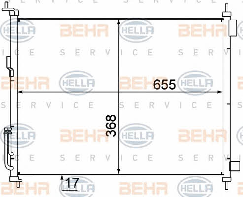 Behr-Hella 8FC 351 307-781 Cooler Module 8FC351307781