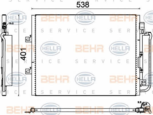 Behr-Hella 8FC 351 310-691 Cooler Module 8FC351310691