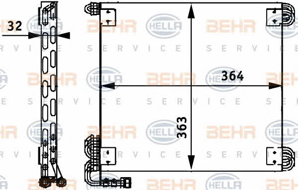 Behr-Hella 8FC 351 317-471 Cooler Module 8FC351317471