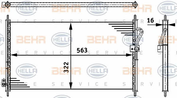 Cooler Module Behr-Hella 8FC 351 317-701