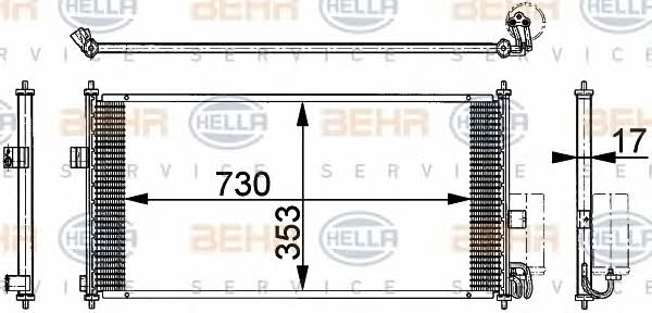 Cooler Module Behr-Hella 8FC 351 317-751