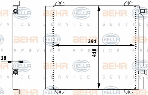 Cooler Module Behr-Hella 8FC 351 317-761