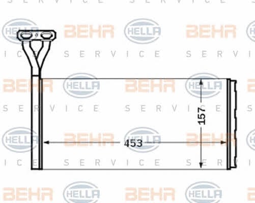 Behr-Hella 8FH 351 024-391 Heat exchanger, interior heating 8FH351024391