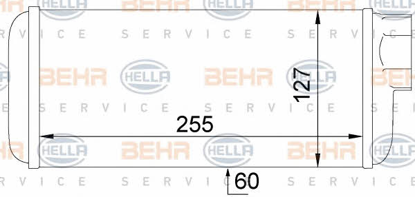 Behr-Hella 8FH 351 024-441 Heat exchanger, interior heating 8FH351024441
