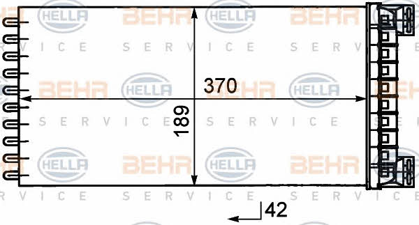 Behr-Hella 8FH 351 029-081 Heat exchanger, interior heating 8FH351029081
