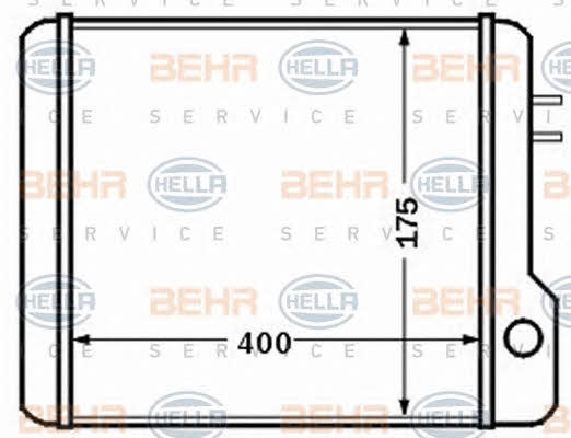 Behr-Hella 8FH 351 308-371 Heat exchanger, interior heating 8FH351308371