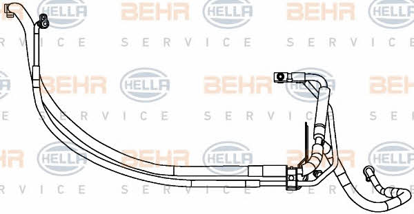 Coolant pipe Behr-Hella 9GS 351 337-681