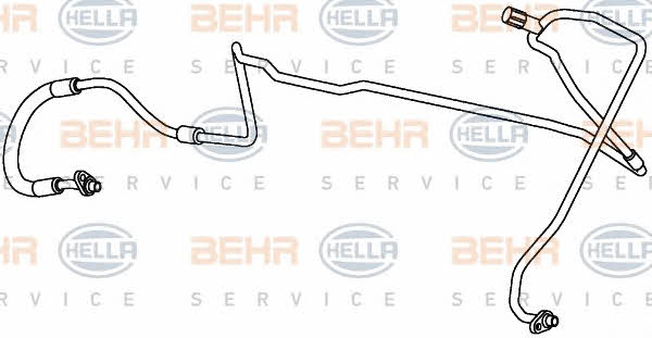 Coolant pipe Behr-Hella 9GS 351 338-051