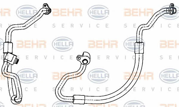 Coolant pipe Behr-Hella 9GS 351 338-601