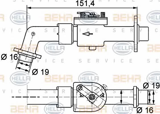 Behr-Hella 9XL 351 328-111 Heater control valve 9XL351328111