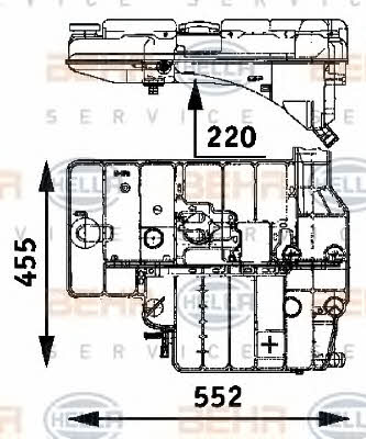 Expansion tank Behr-Hella 8MA 376 705-191