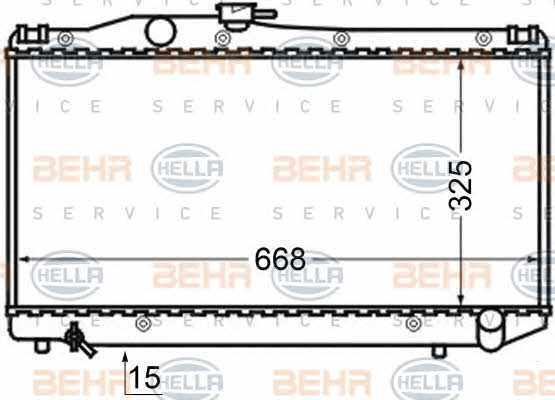 Behr-Hella 8MK 376 705-751 Radiator, engine cooling 8MK376705751